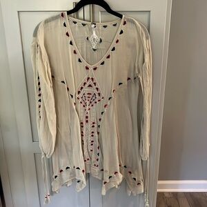 EUC Free People flowy blouse, sz XS